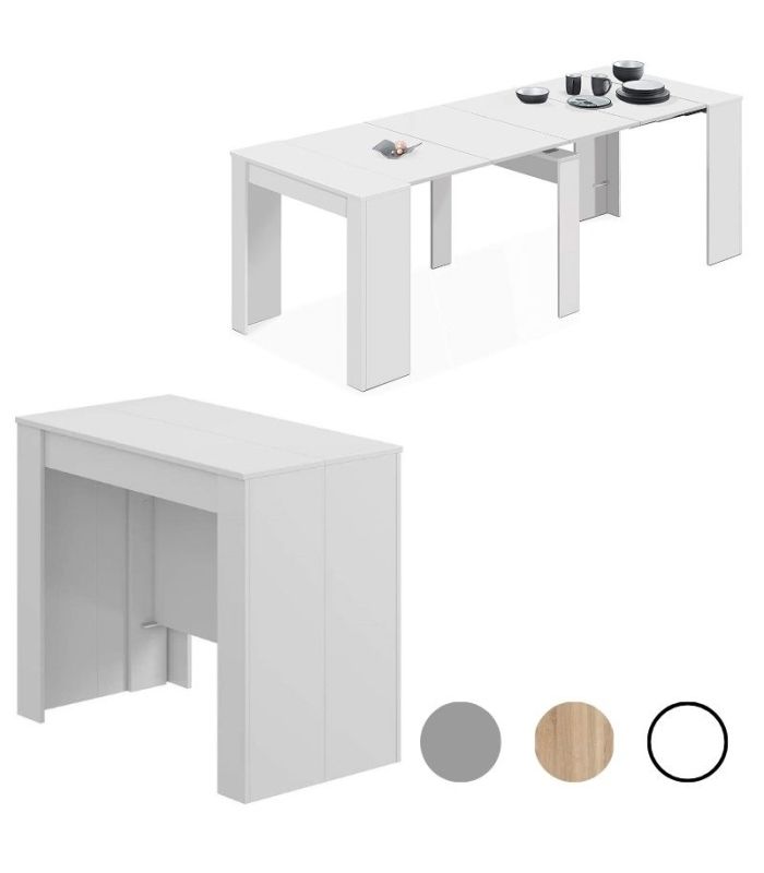 Mesa Consola Extensible Blanca |SAYEZ|