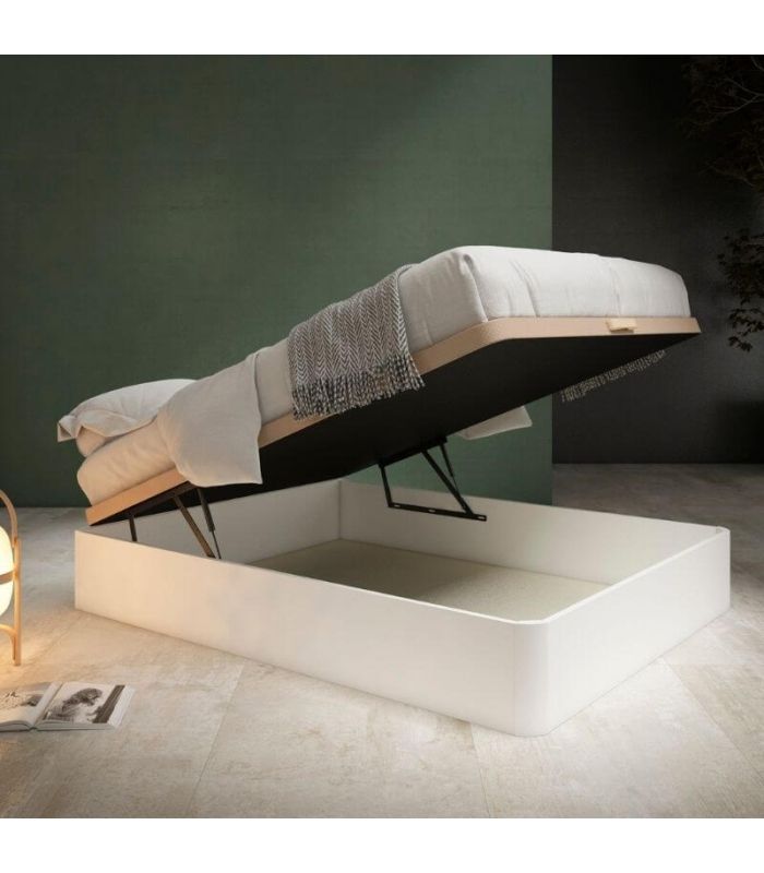 Pack Canapé y Colchón Visco y Muelles Nube 150x190 cm Blanco