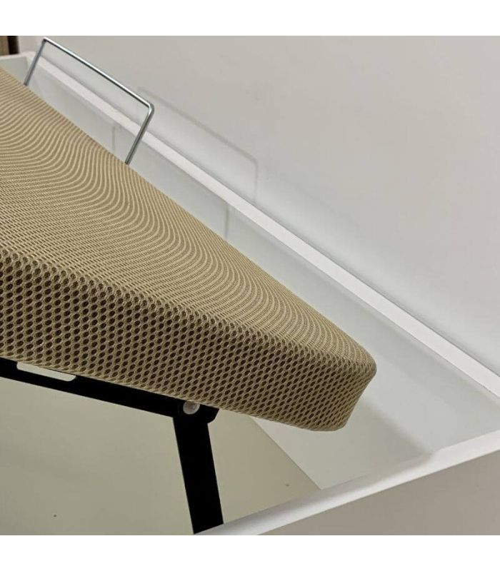 Pack Canapé y Colchón Visco y Muelles Nube 150x190 cm Blanco