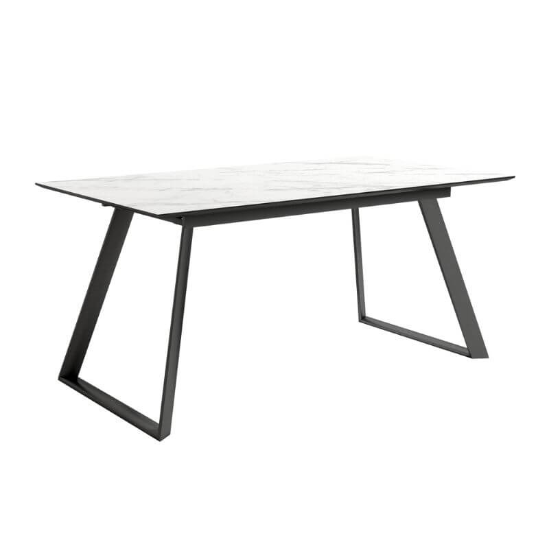 Mesa de comedor extensible Timor diseño nórdico e industrial, mesa barata. 140-180 cm de ancho y 90 cm de largo. Mobelcenter