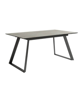 Mesa de comedor extensible Timor diseño nórdico e industrial, mesa barata. 140-180 cm de ancho y 90 cm de largo. Mobelcenter