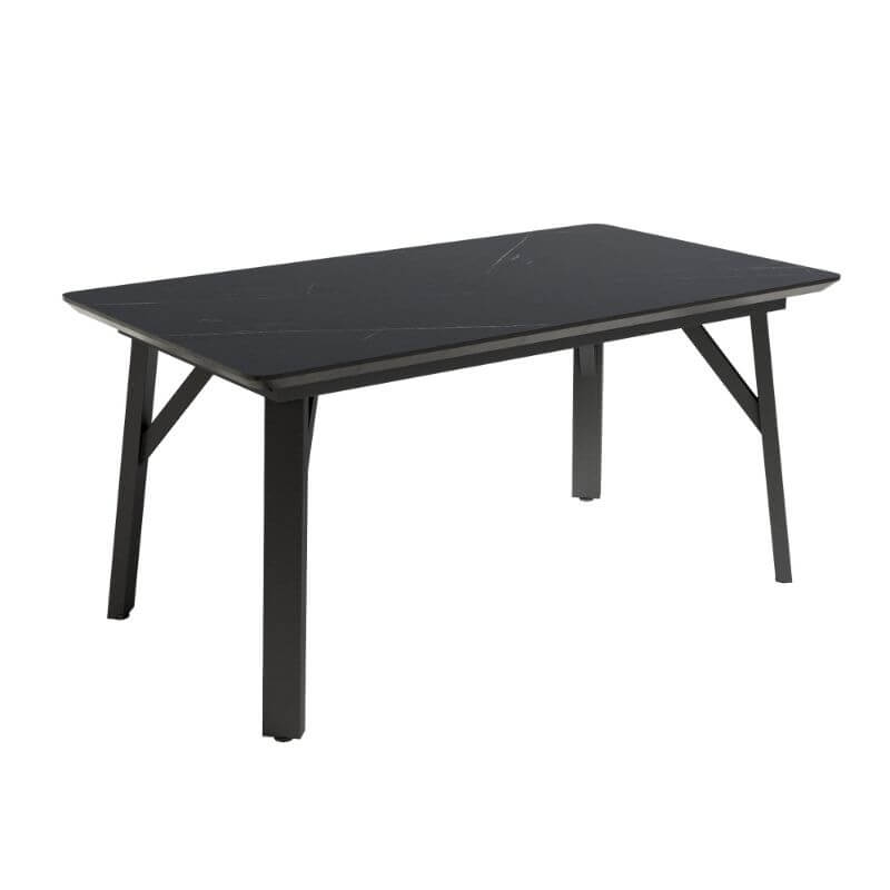 Mesa de comedor extensible Adriático diseño nórdico e industrial, mesa barata. 140-180 cm de ancho y 90 cm de largo. Sayez