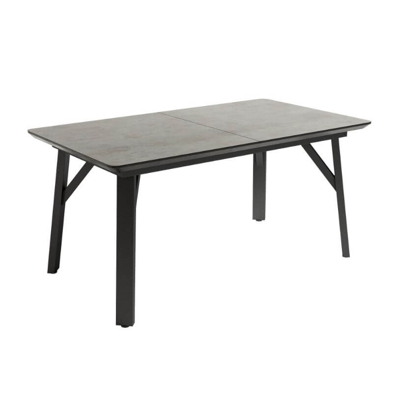Mesa de comedor extensible Adriático diseño nórdico e industrial, mesa barata. 160-200 cm de ancho y 90 cm de largo. Sayez