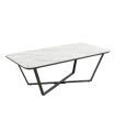 Mesa de centro Egeo rectangular color Carrara. 120 cm de diámetro. Mesa barata, Sayez