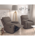 Sillon Relax Manual Venecia Gris Tortora SAYEZ