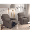 Sillon Relax Manual Venecia Gris Tortora SAYEZ