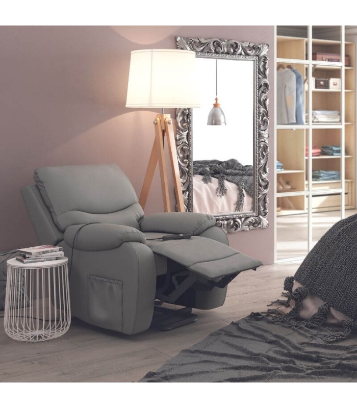 Sillon Eléctrico Power Lift Venecia Gris Elephant