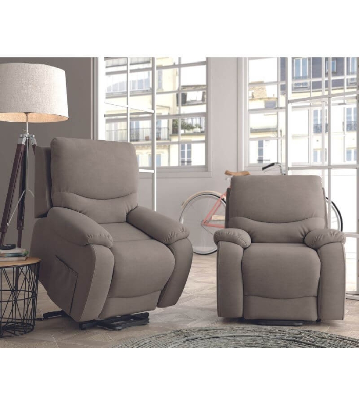 Sillon Eléctrico Power Lift Venecia Gris Elephant