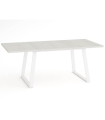 Mesa Rectangular Extensible 140 (191) cm Marian Abierta Color Polar y Blanco|SAYEZ|