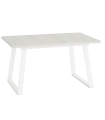 Mesa Rectangular Extensible 140 (191) cm Marian Cerrada Color Polar y Blanco|SAYEZ|