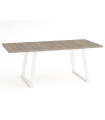 Mesa Rectangular Extensible 140 (191) cm Marian Abierta Color Roble Natural y Blanco|SAYEZ|