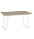 Mesa Rectangular Extensible 140 (191) cm Marian Cerrada Color Roble Natural y Blanco|SAYEZ|