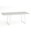 Mesa Rectangular Extensible 140 (191) cm Marian Abierta Color Albián y Blanco|SAYEZ|