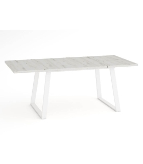 Mesa Rectangular Extensible 120 (171) cm Marian Abierta Color Albián y Blanco|SAYEZ|