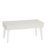 Mesa de centro elevable 100x50 cm Catalina Polar Y Blanco Cerrada |SAYEZ|