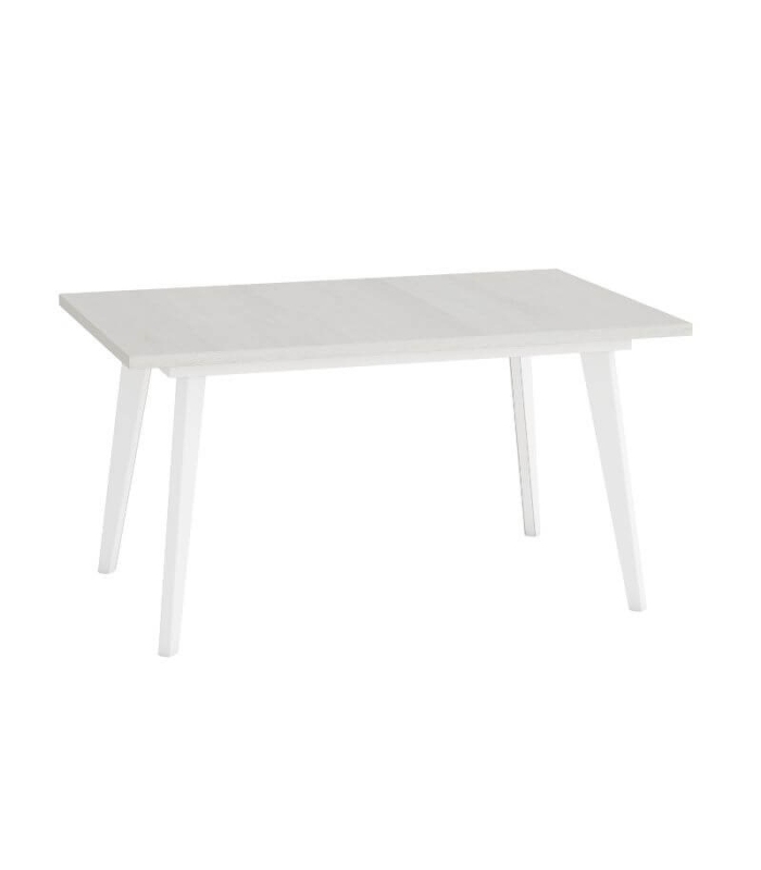 Mesa Rectangular Extensible 140 (191) cm Catalina Color Polar y Blanco Cerrada |SAYEZ|