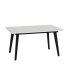 Mesa Rectangular Extensible 140 (191) cm Catalina Color Polar y Negro Cerrada |SAYEZ|