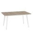 Mesa Rectangular Extensible 140 (191) cm Catalina Color Roble Natural y Blanco Cerrada |SAYEZ|