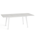 Mesa Rectangular Extensible 120 (171) cm Catalina Color Polar y Blanco Abierta |SAYEZ|