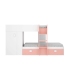 Cama tren Groe Juvenil Blanco y Rosa |SAYEZ|