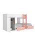 Cama tren Groe Juvenil Blanco y Rosa |SAYEZ|