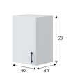Mueble de COLGAR 40 cm 1 puerta | SAYEZ |