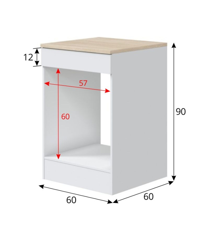 Mueble BAJO 60 cm para Horno