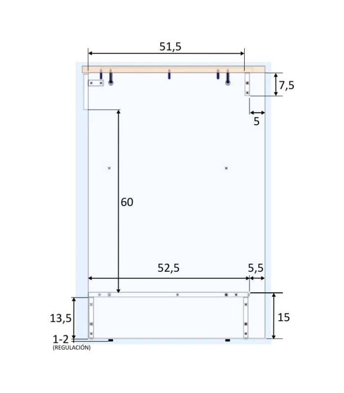 Mueble BAJO 60 cm para Horno | SAYEZ |