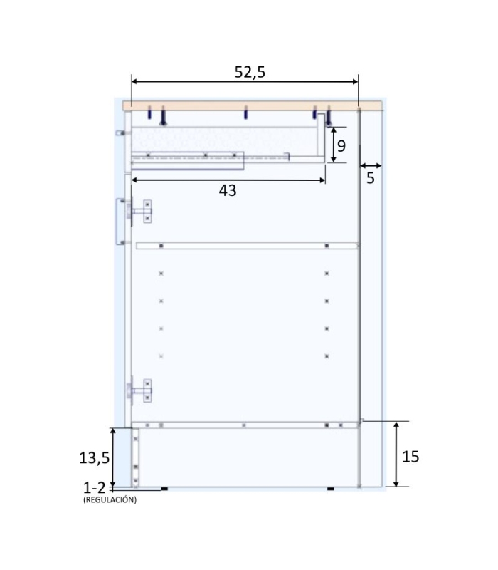 Mueble BAJO 40 cm 1 puerta 1 cajón | SAYEZ |