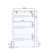 Mueble BAJO 60 cm 3 cajones |SAYEZ |