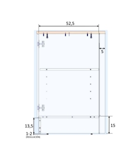 Mueble BAJO 60 cm 1 puerta | SAYEZ |