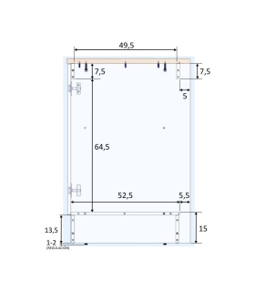 Mueble BAJO 80 cm 2 puertas para Fregadero |SAYEZ |