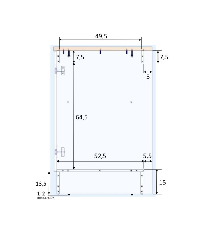 Mueble BAJO 80 cm 2 puertas para Fregadero |SAYEZ |