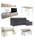 Piso completo Mediterráneo con Sofá Chaiselongue Cama EcoRelax Reversible
