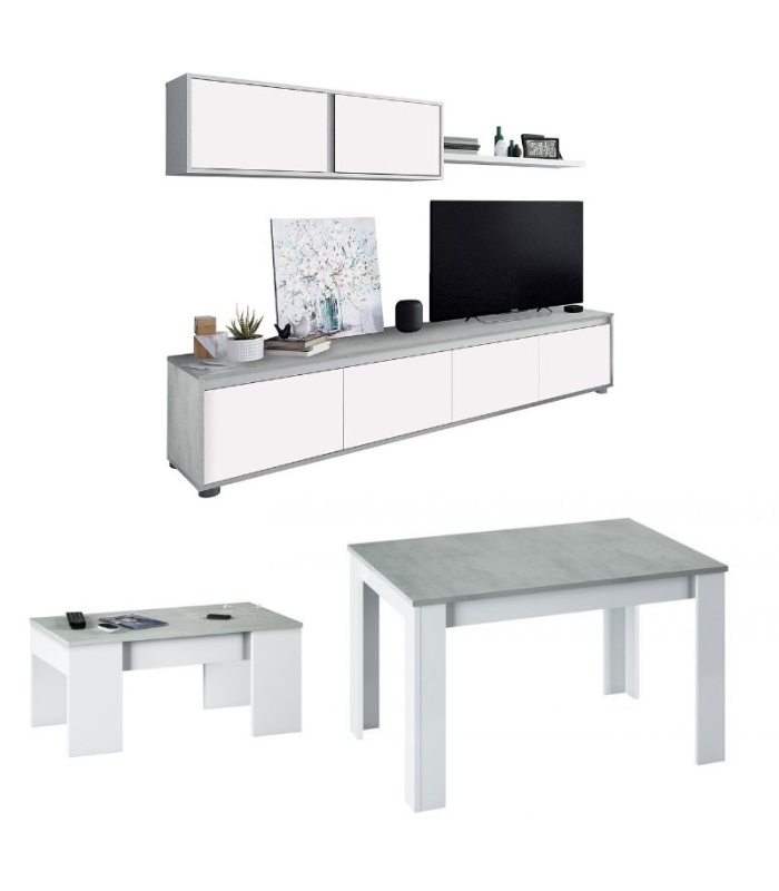 Pack salón cemento