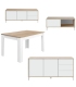 Conjunto de salón Brooklyn Roble