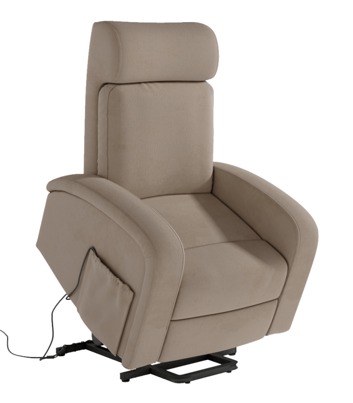 Sillon Eléctrico Power Lift Bari Gris Elephant | SAYEZ |