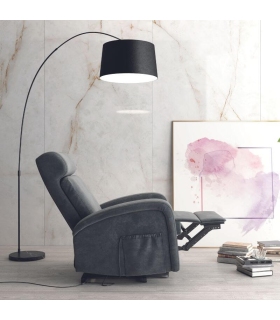 Sillon Eléctrico Power Lift Bari Gris Elephant | SAYEZ |