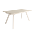 Mesa Comedor Extensible Tasman 160 Cm, Acabado sobre Arena y patas Marfil | SAYEZ |