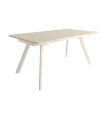 Mesa Comedor Extensible Tasman 160 Cm, Acabado sobre Arena y patas Marfil | SAYEZ |