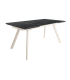 Mesa Comedor Extensible Tasman 160 Cm, Acabado sobre Marquina y patas Marfil | SAYEZ |