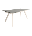 Mesa Comedor Extensible Tasman 160 Cm, Acabado sobre Porland y patas Marfil | SAYEZ |