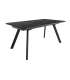 Mesa Comedor Extensible Tasman 160 Cm, Acabado sobre Marquina y patas Negro | SAYEZ |