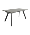Mesa Comedor Extensible Tasman 160 Cm, Acabado sobre Porland y patas Negro | SAYEZ |