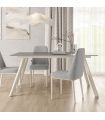 Mesa Comedor Fija Omán Porcelánica 180 Cm, Acabado sobre Porland y patas Marfil, en ambiente|SAYEZ|