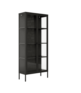 Mueble Vitrina Titania Acabado 80 cm Negro |SAYEZ|