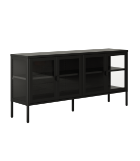Mueble Vitrina Titania Acabado 150 cm Negro |SAYEZ|