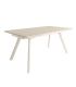 Mesa Comedor Extensible Tasman 160 Cm, Acabado sobre Arena y patas Marfil | SAYEZ |