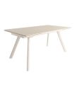 Mesa Comedor Extensible Tasman 160 Cm, Acabado sobre Arena y patas Marfil | SAYEZ |