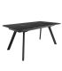 Mesa Comedor Extensible Tasman 160 Cm, Acabado sobre Marquina y patas Negro | SAYEZ |